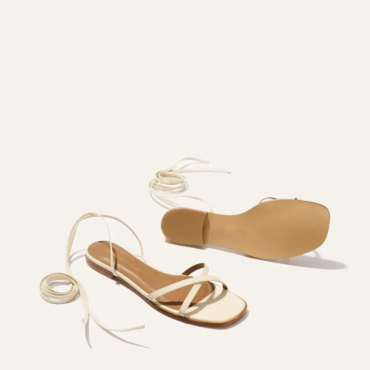 The Wrap Sandal – Ivoire Nappa