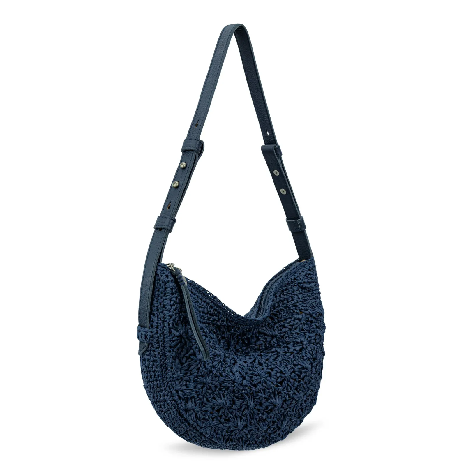 Tess Shoulder Bag – Straw – Denim Primrose