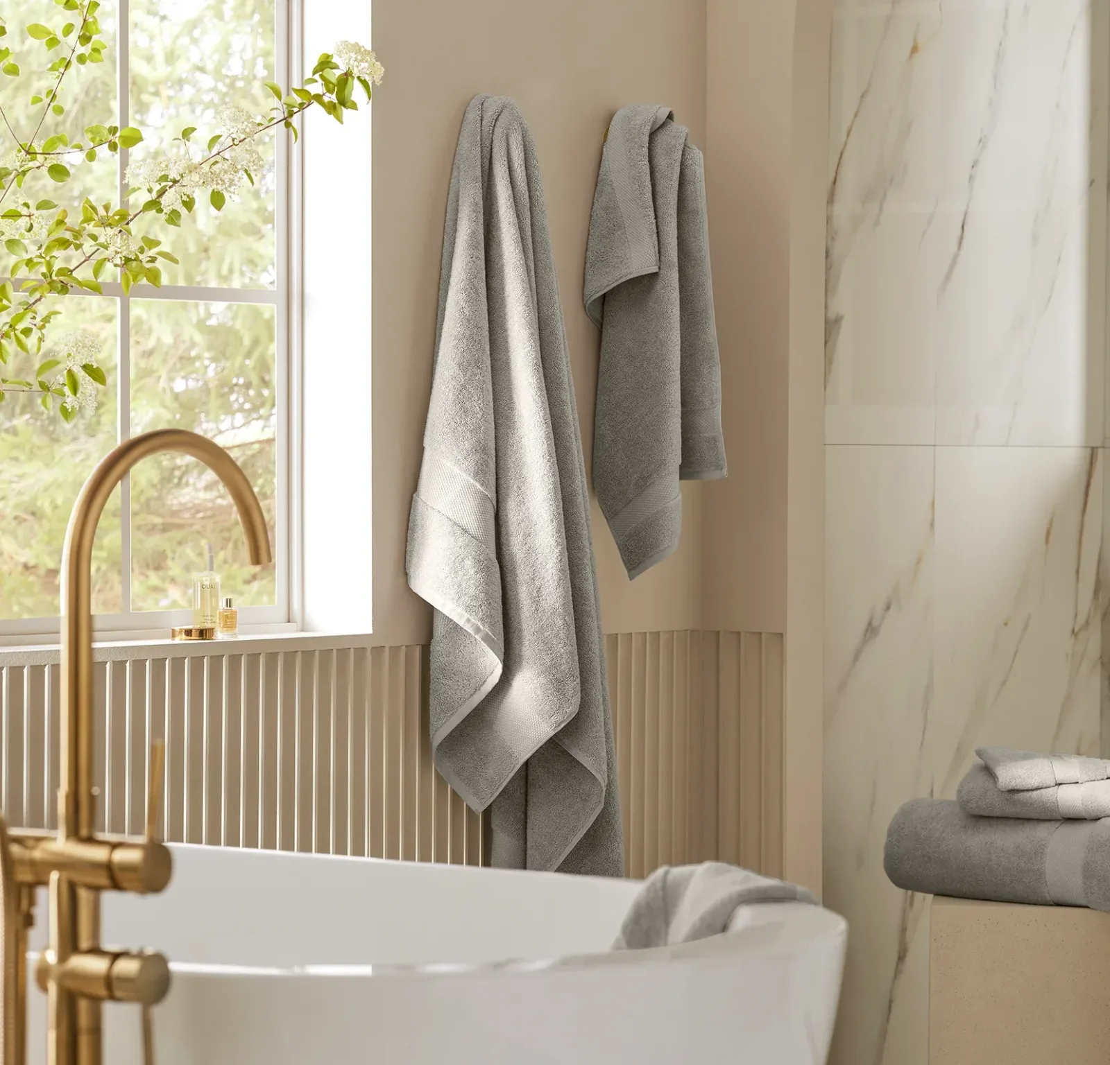 Plush Bath Sheet – Pewter (Personalized)