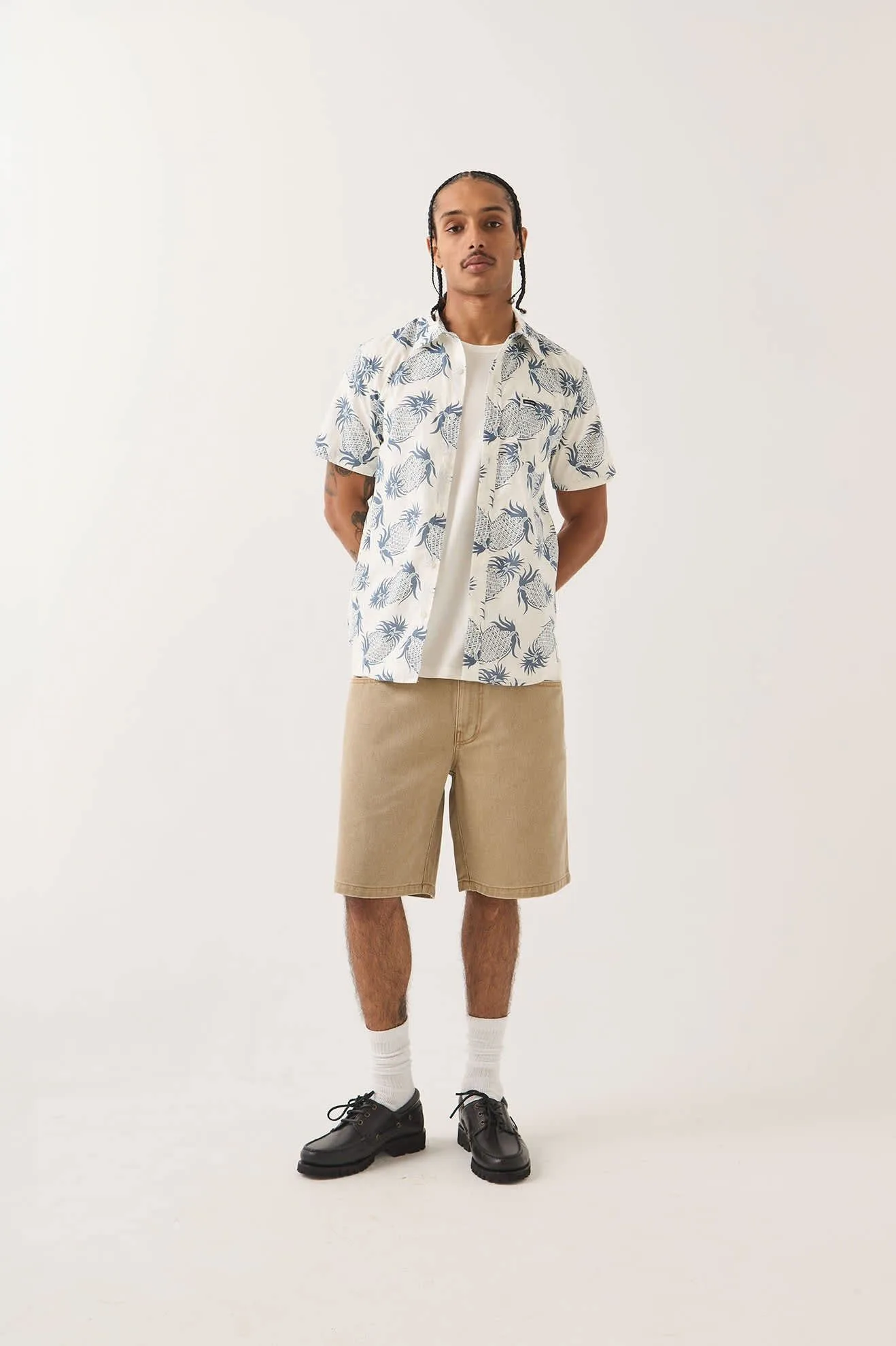 Brixton Relaxed Short – Washed British Khaki
