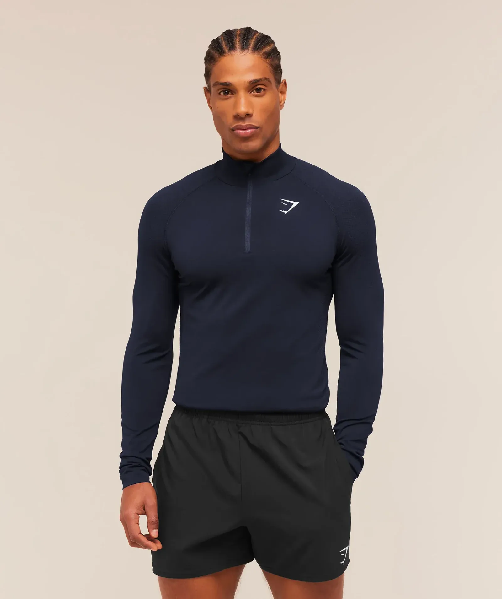 Gymshark Vital 1/4 Zip – Navy/Heavy Blue