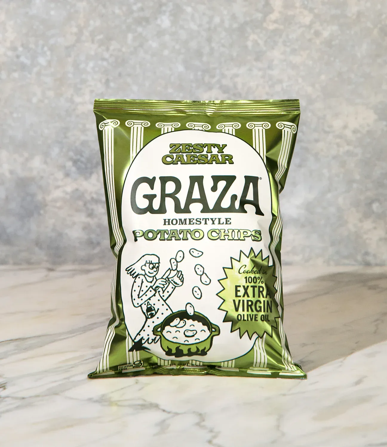 Zesty Caesar Olive Oil Potato Chips