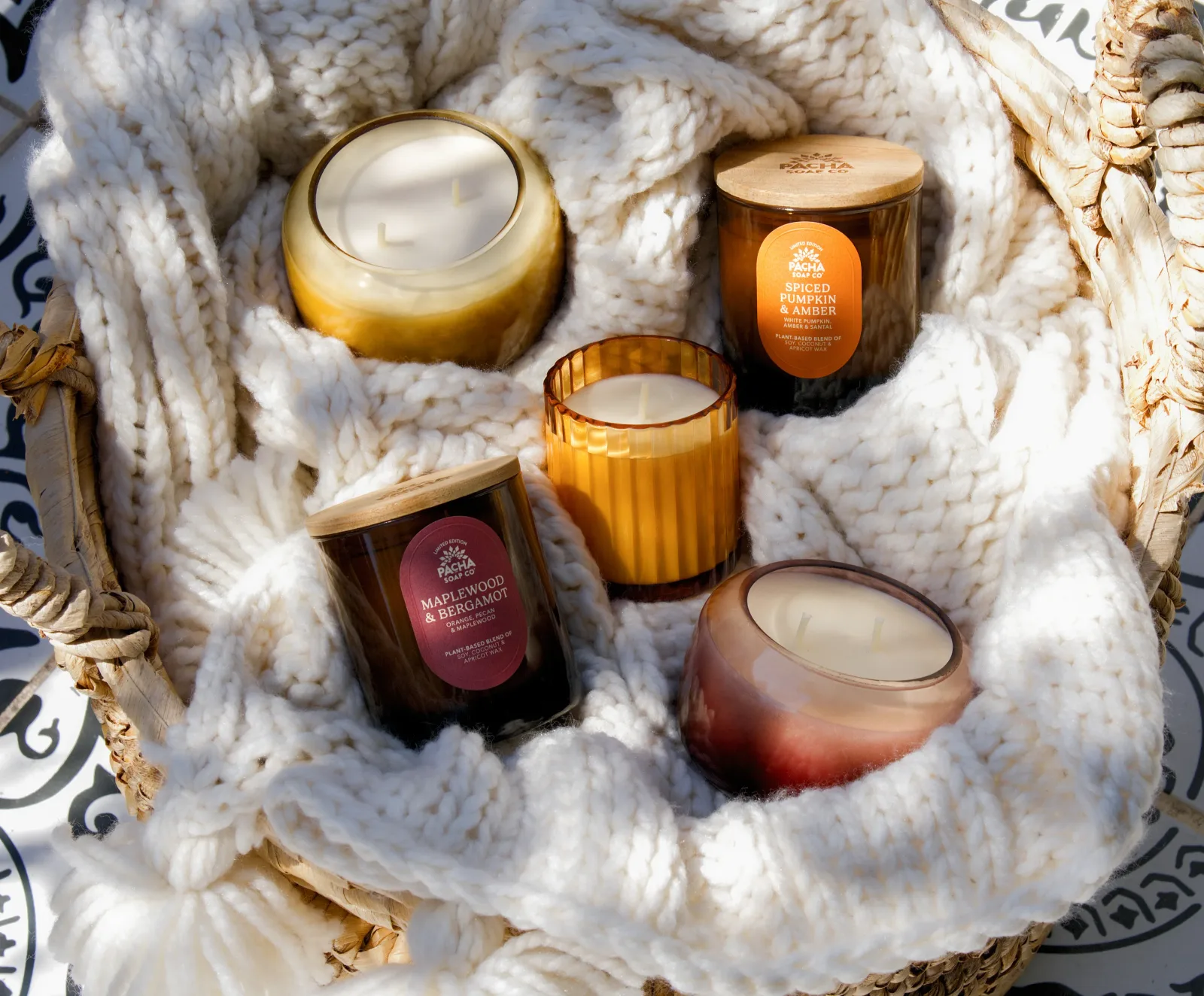 Ember Glow Candle, Pedestal Glass 12 oz