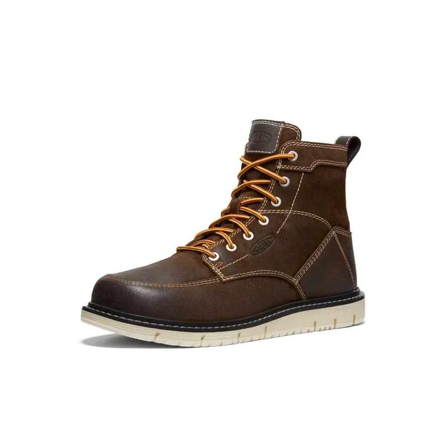 Men's San Jose 6" Boot (Soft Toe) – Coffee Bean/Star White