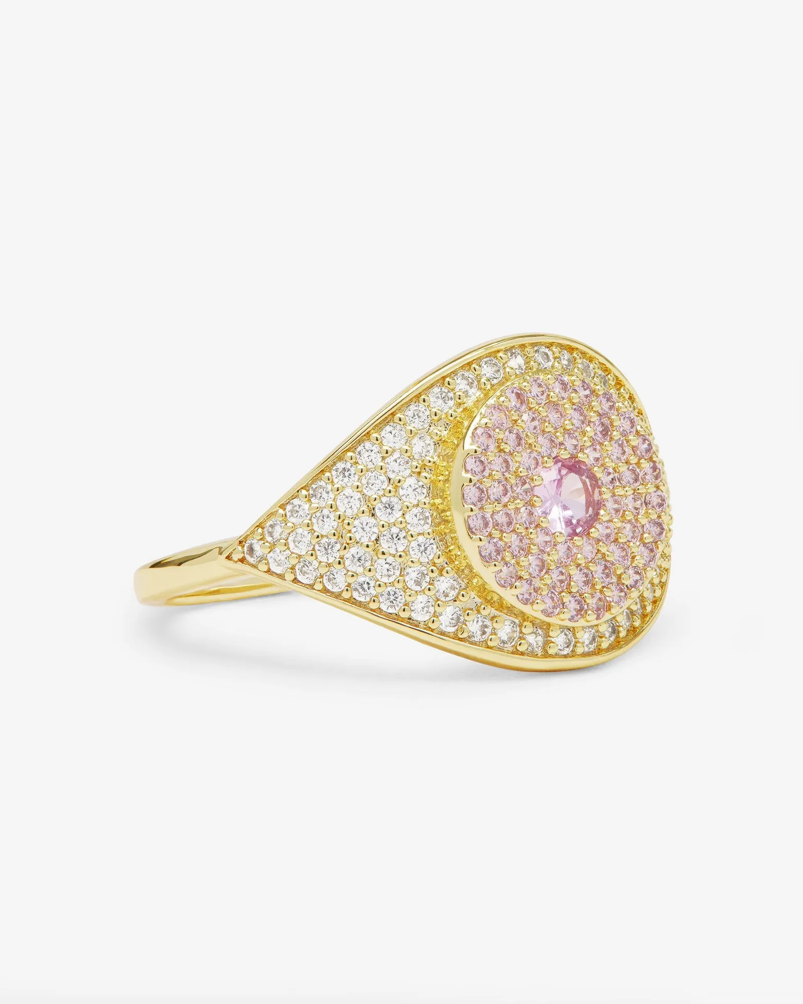 Rose Evil Eye Ring – Gold|Pink Sapphire