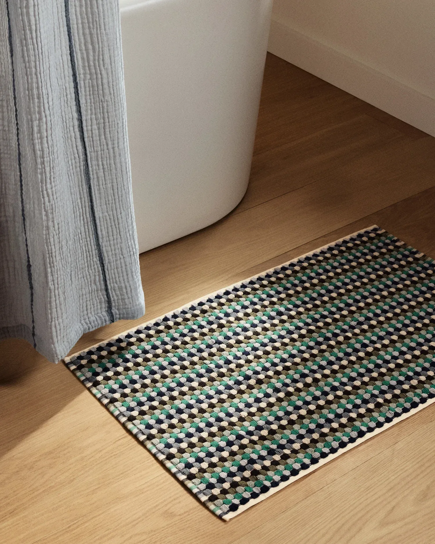 Organic Mosaic Tub Mat (Sea)