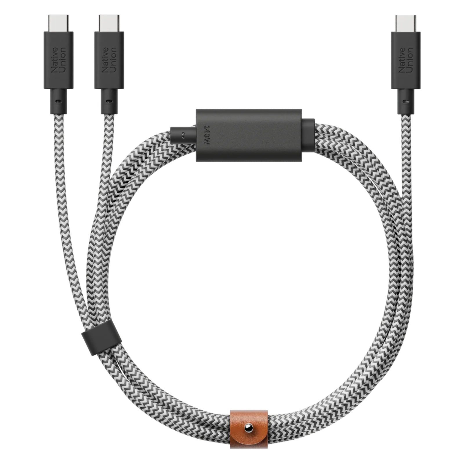 Belt Cable 2-in-1 USB-C to USB-C & USB-C Cable (140W)
