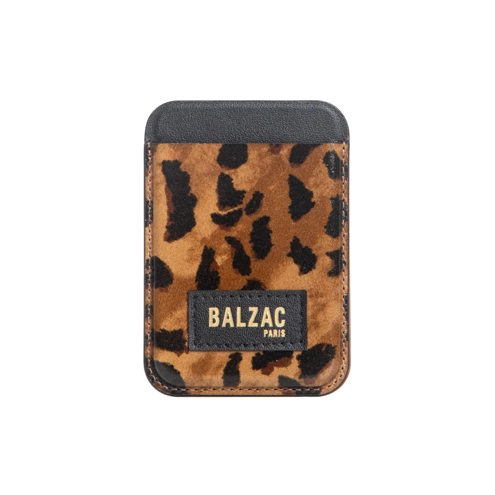 Cheetah Cappuccino Magnetic Card Holder