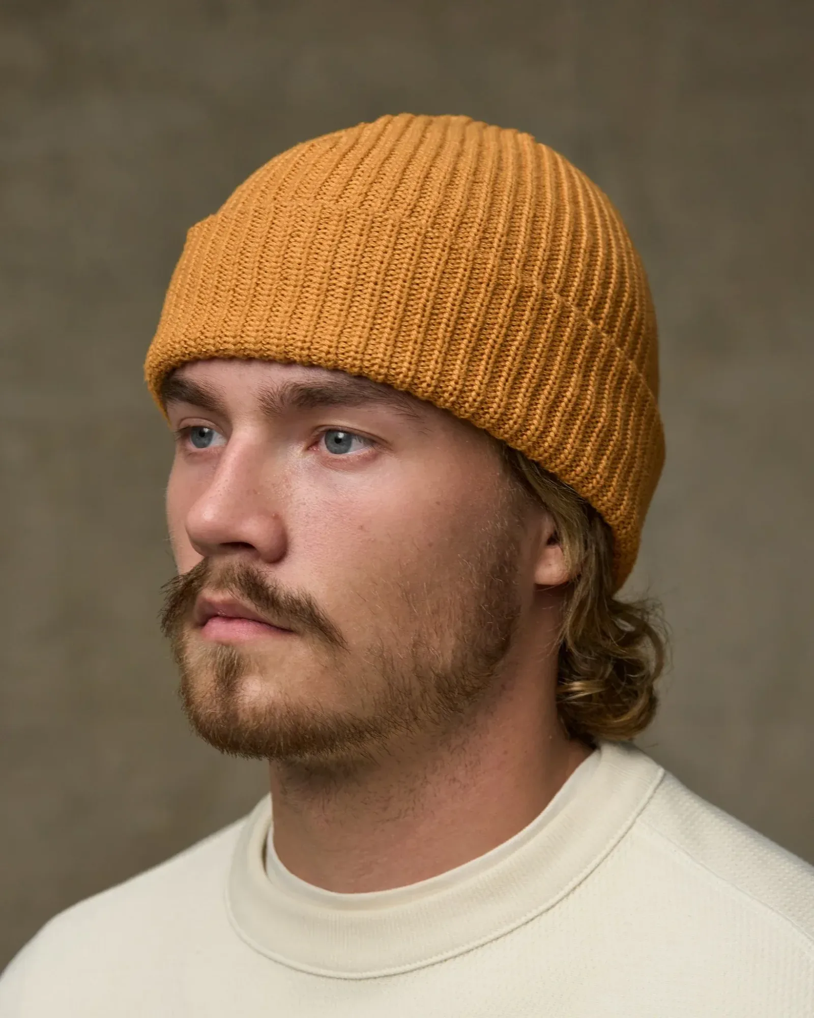 Cotton Watch Cap – Gold Ochre