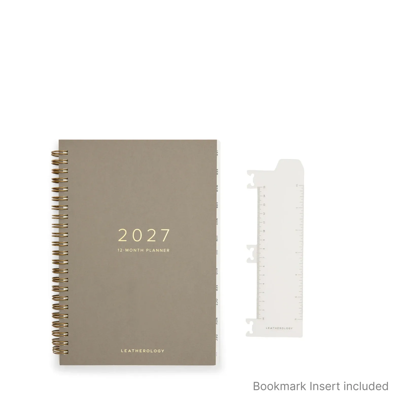 A5 2027 Zippered Planner Brown Croc