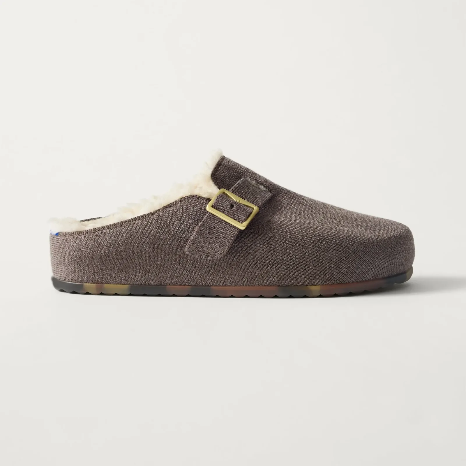 The Teddy Buckle Clog – Porcini