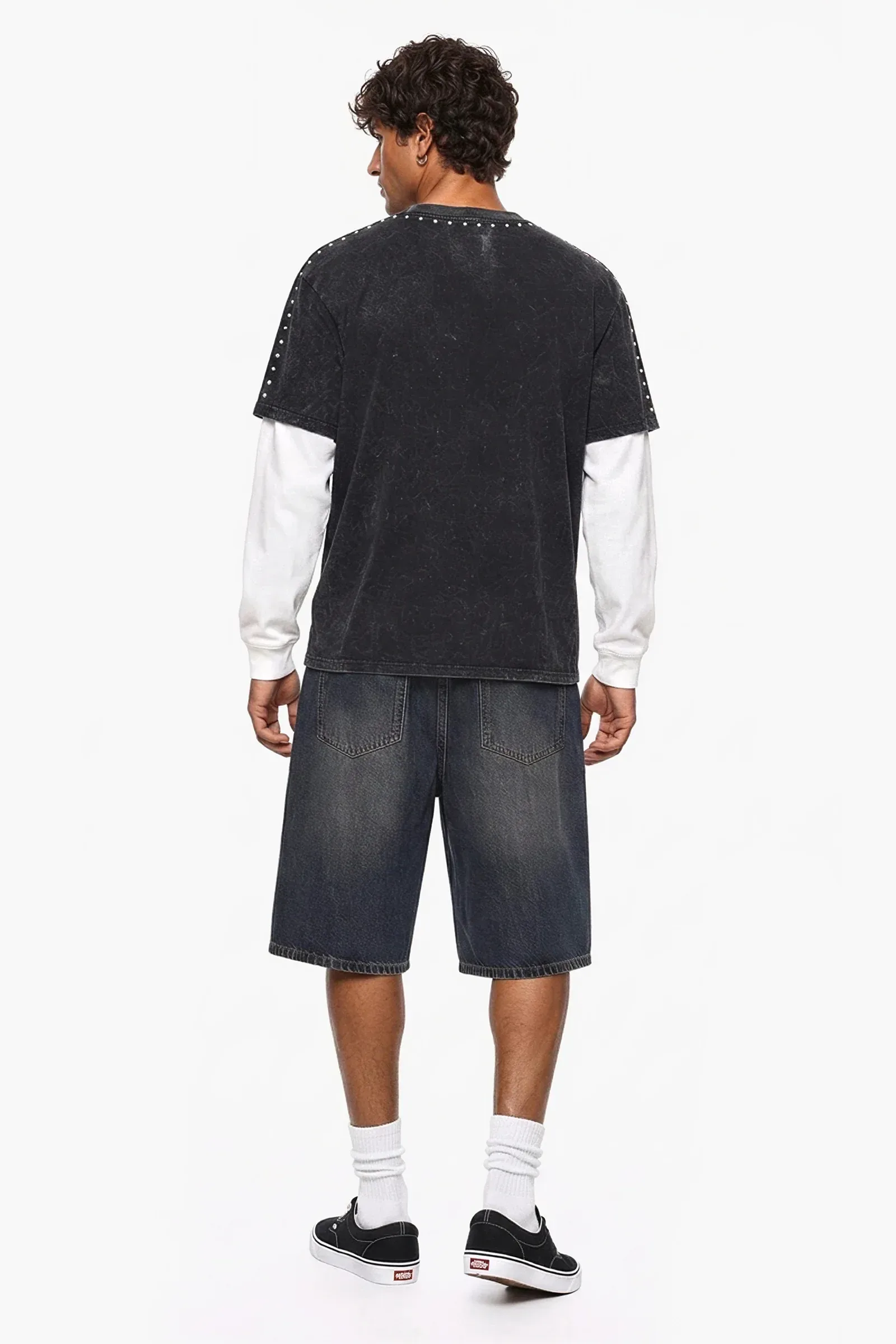 Mineral Wash Layered Graphic Top