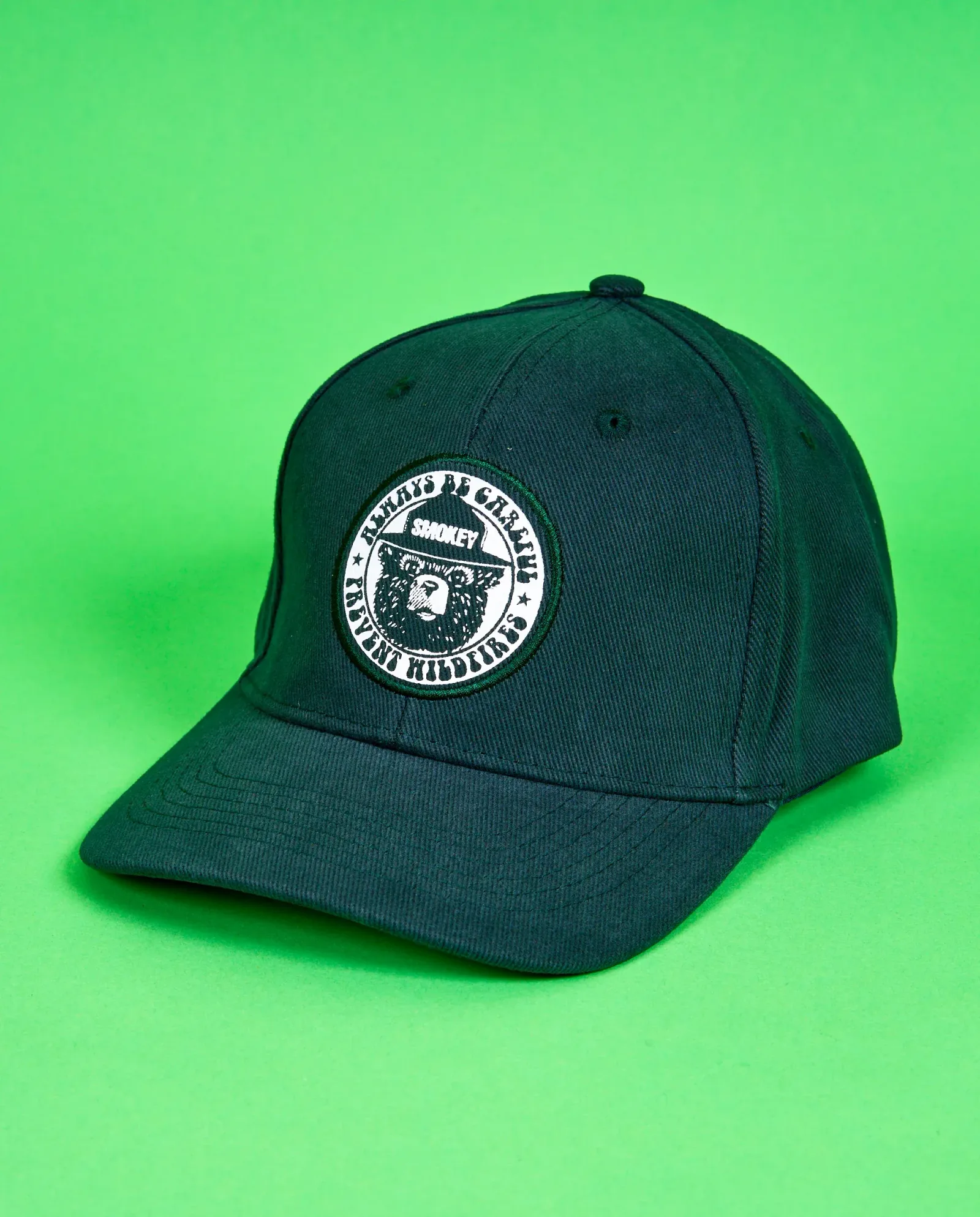 Smokey Bear® Prevent Wildfires Forest Green Baseball Hat