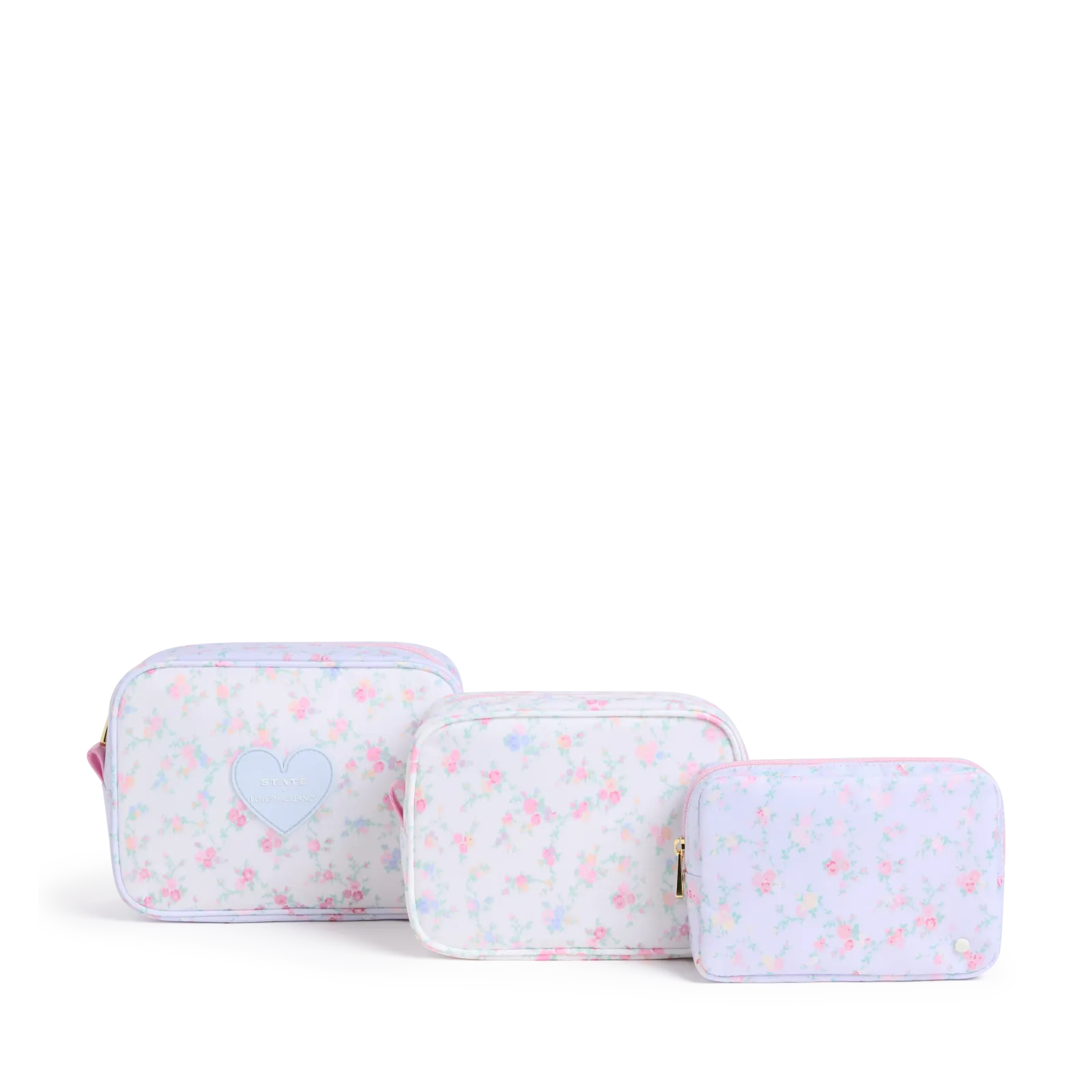 STATE x LoveShackFancy Travel Pouch Set of Three