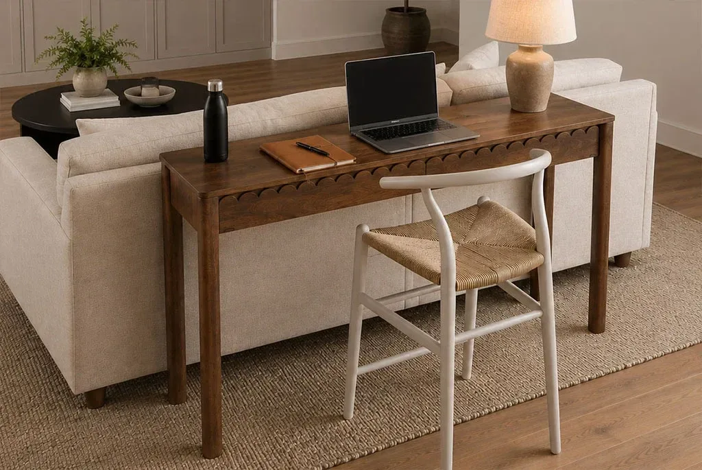 Scallop Console Table