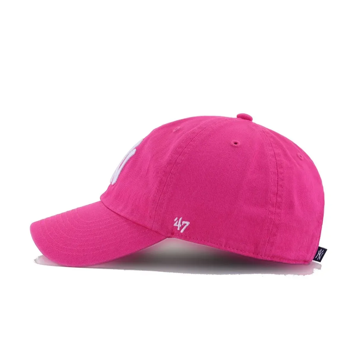 New York Yankees Magenta 47 Brand Clean Up Dad Hat
