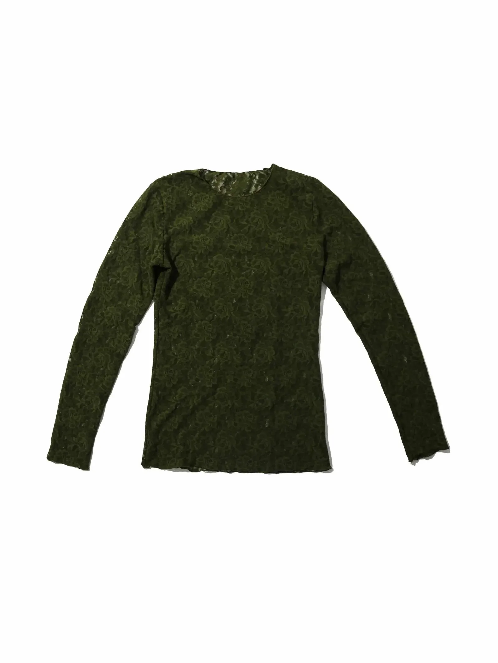 Signature Lace® Long Sleeve Top Woodland Green