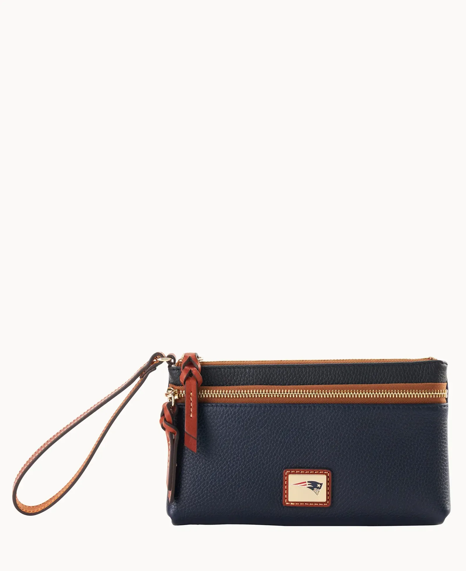 NFL Patriots Double Zip Wristlet