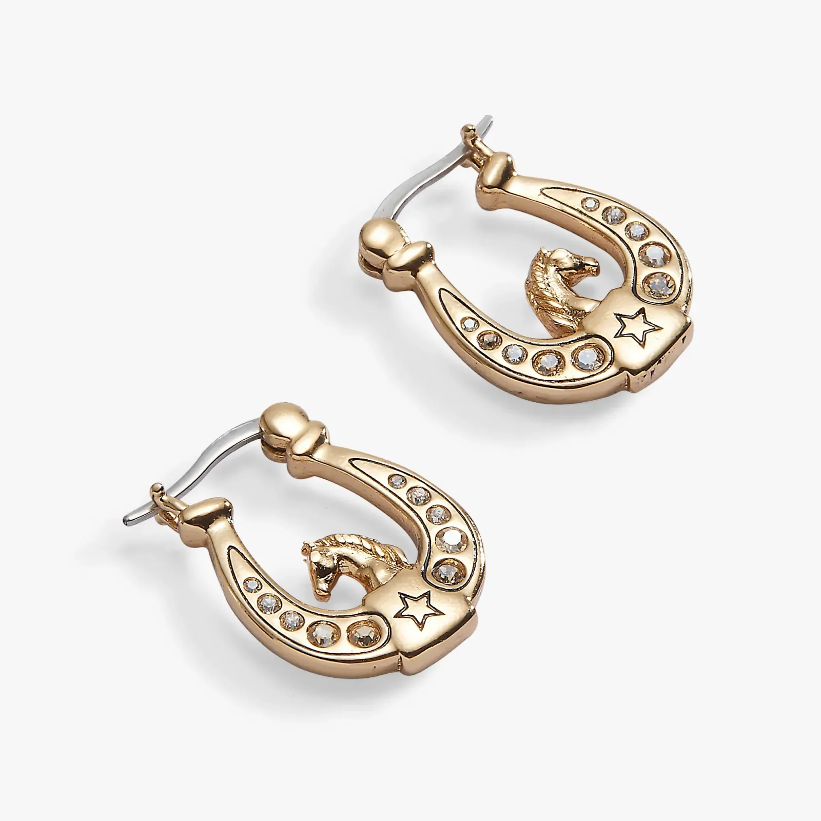 Horse Girl Horseshoe Hoop Earrings