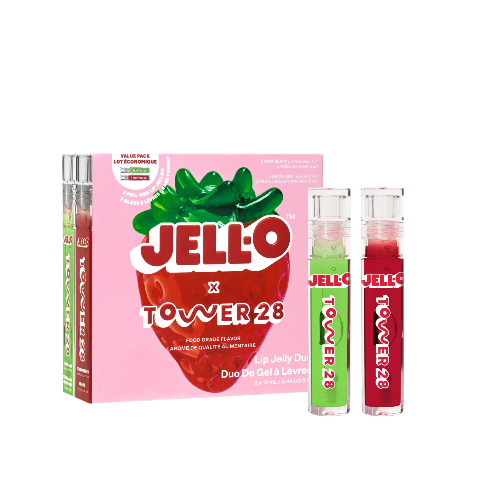 JELL-O® X TOWER 28 Lip Jelly Lip Gloss Gift Set