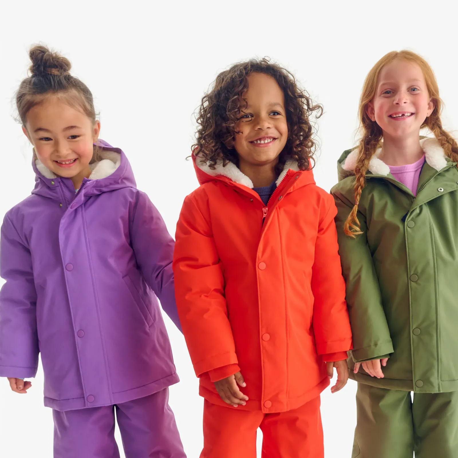 Kids weatherproof parka puffer