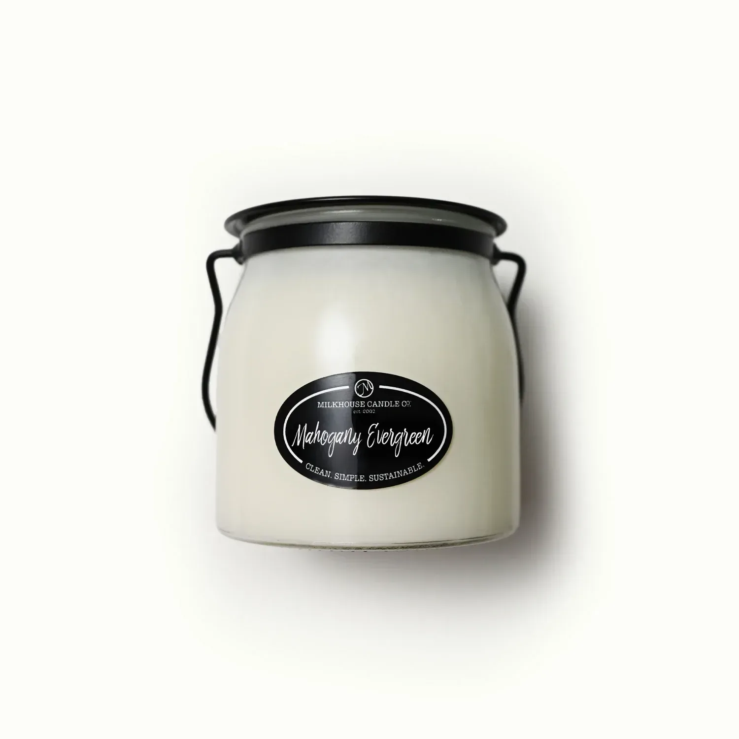 Mahogany Evergreen Candle – 16 oz Butter Jar