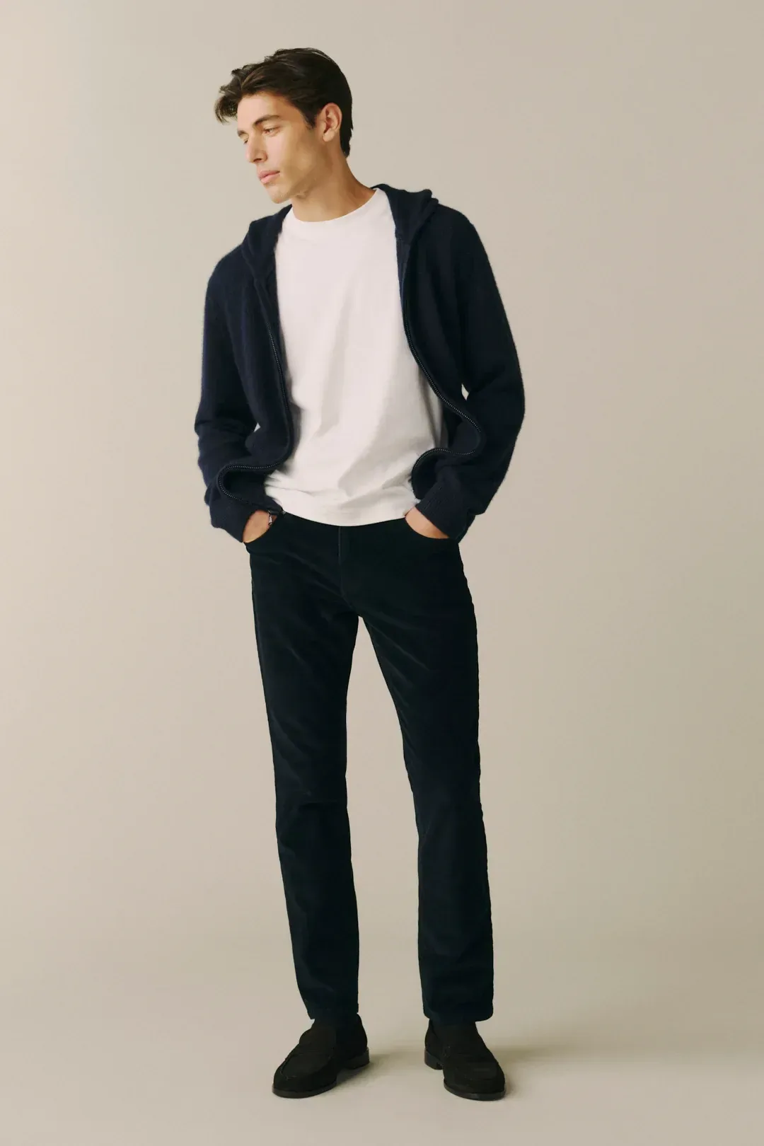 Ams – Slim Corduroy Pants – Knight