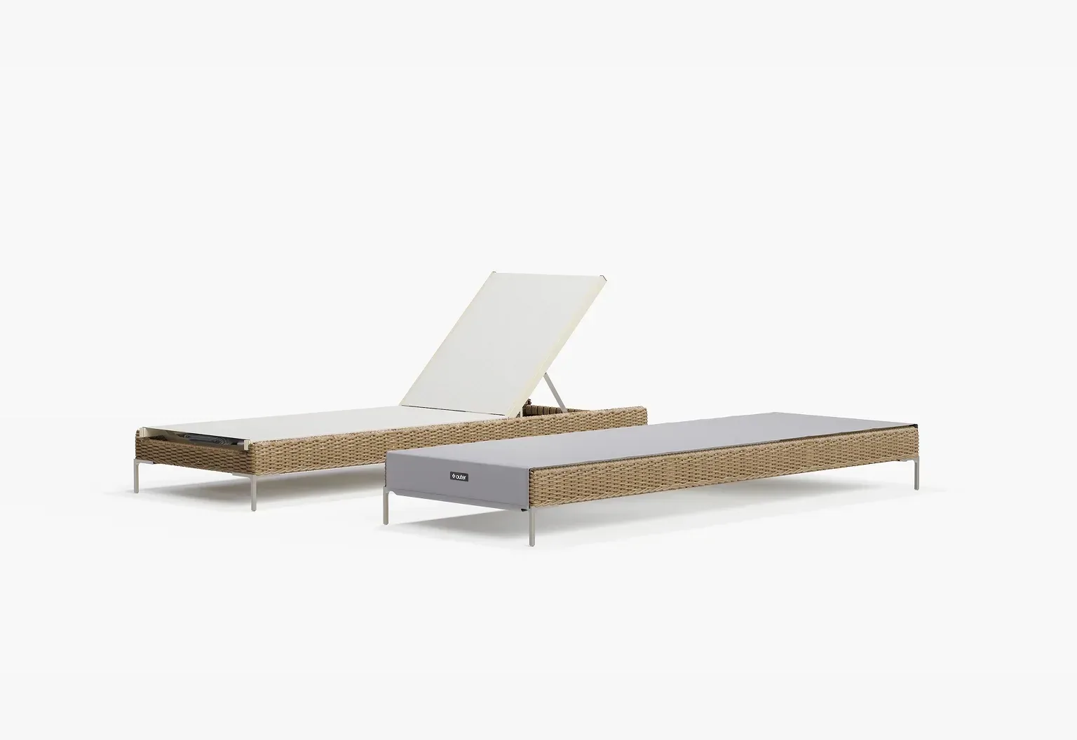 Wicker Outdoor Core Chaise Lounge, Set of 2