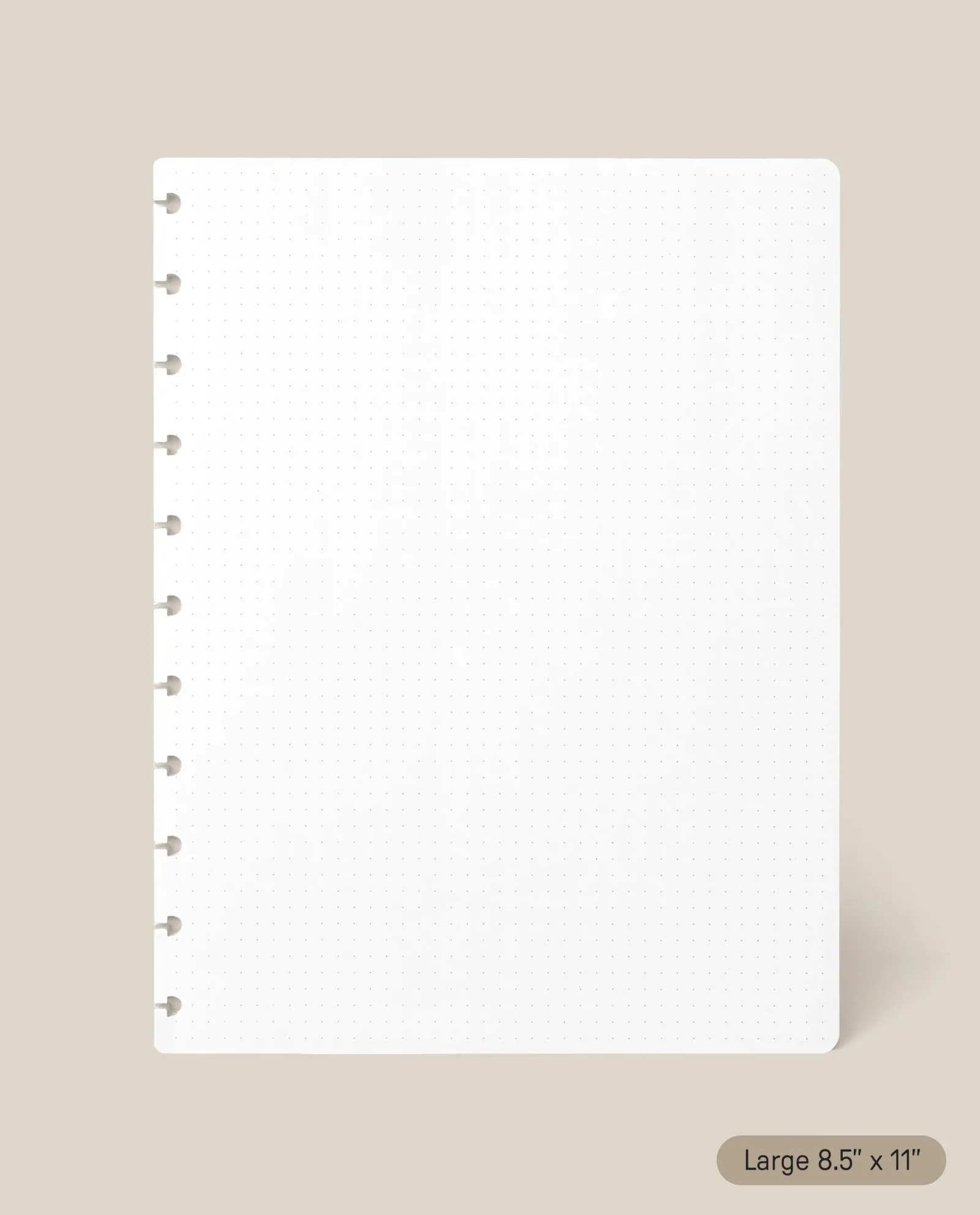 Large Discbound Journal Refill – Dot Grid (8.5" x 11")