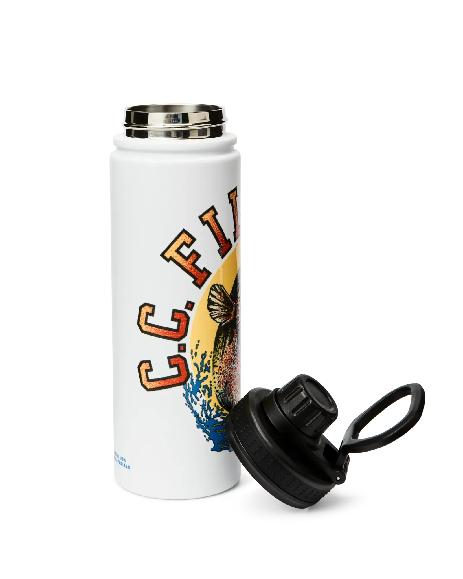 Dry Fly Insulated Water Bottle – White