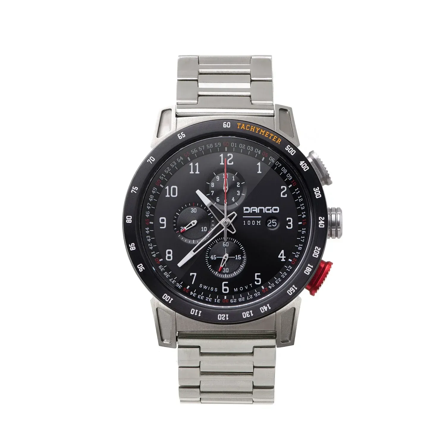 CR-01 – Chrono Watch with Metal Bracelet
