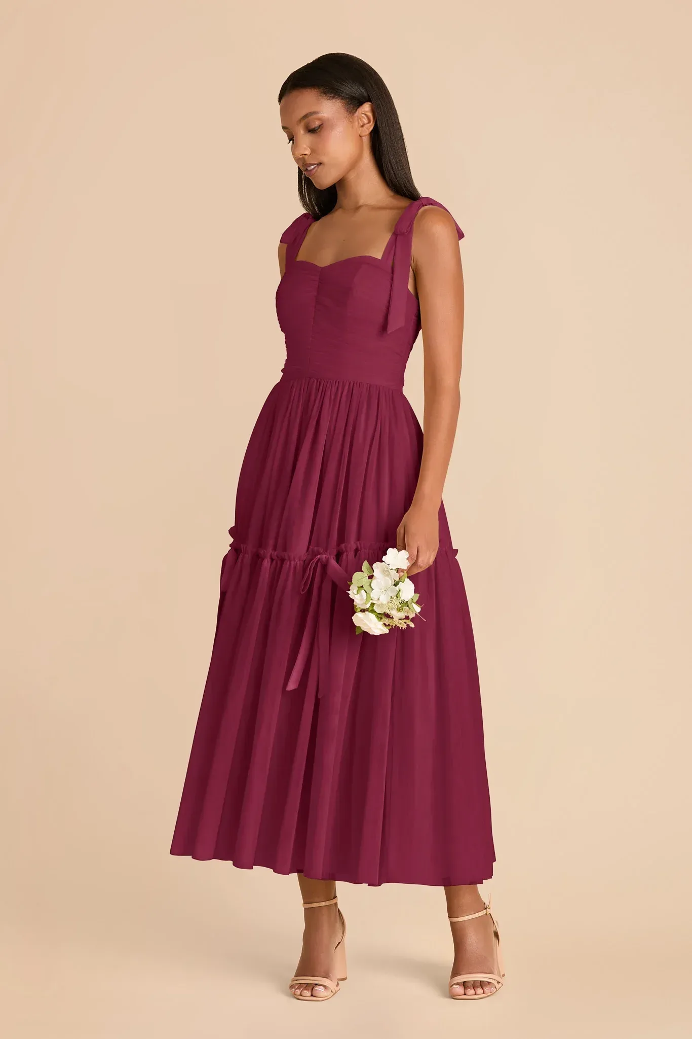 Ariella Tulle Dress – Berry