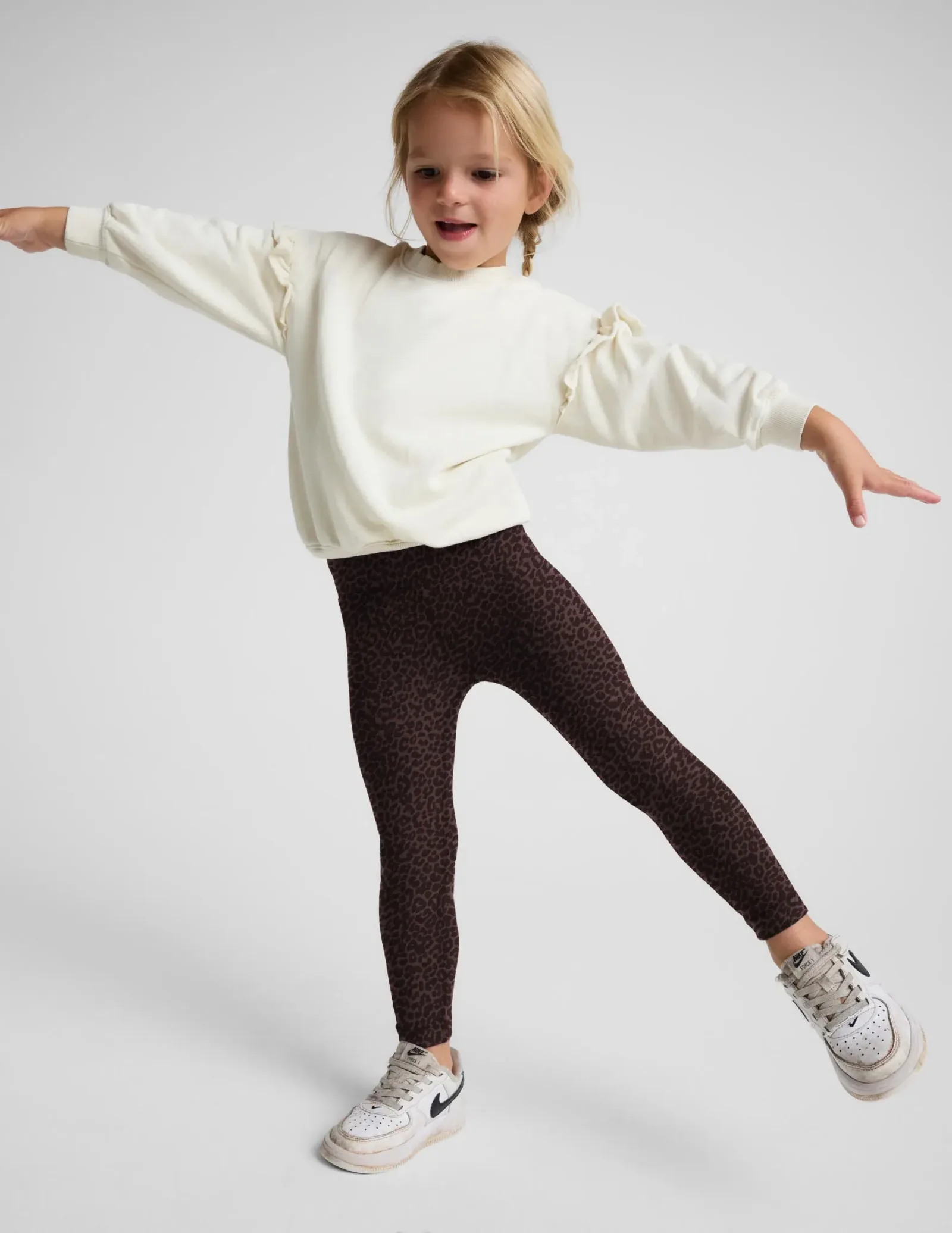 Cocoa Plum Leopard SoftMark Toddler Legging