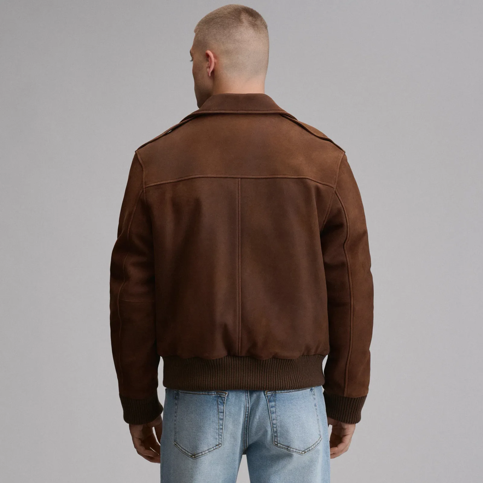 Men's Leather Bomber