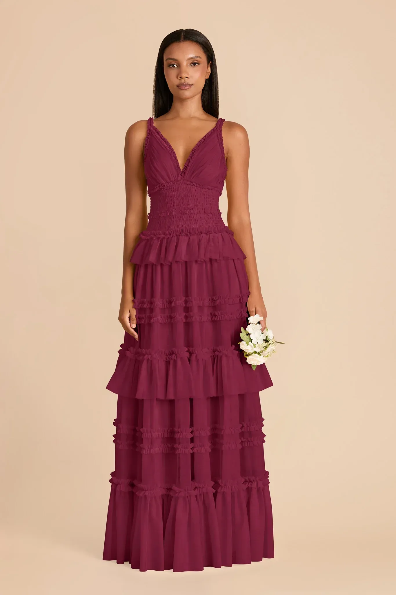 Anais Tulle Dress – Berry