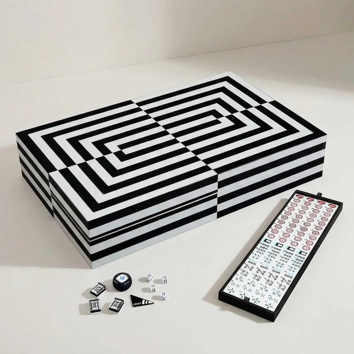 Op Art Mahjong Set