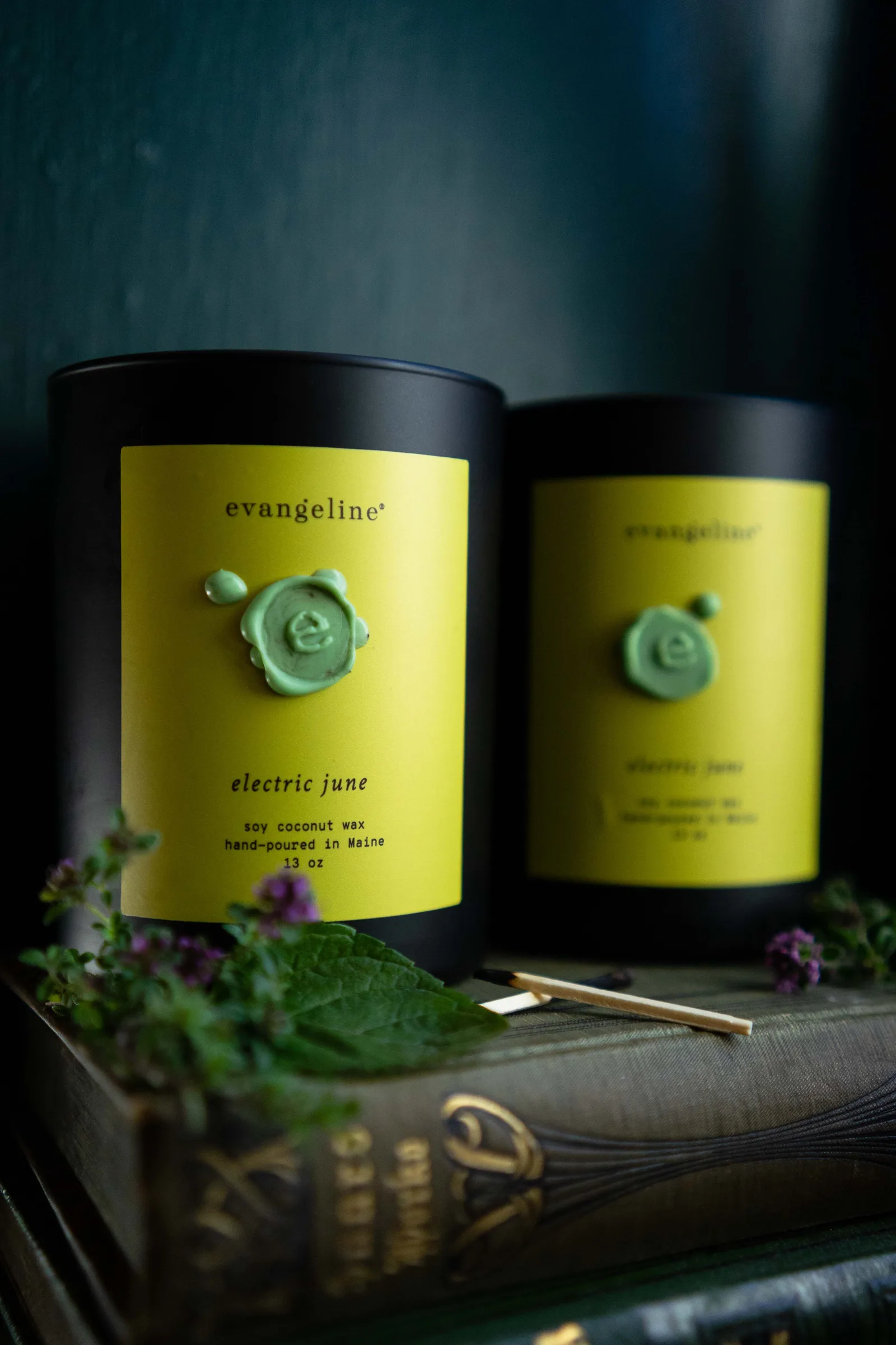 Evangeline Candle ~ electric june