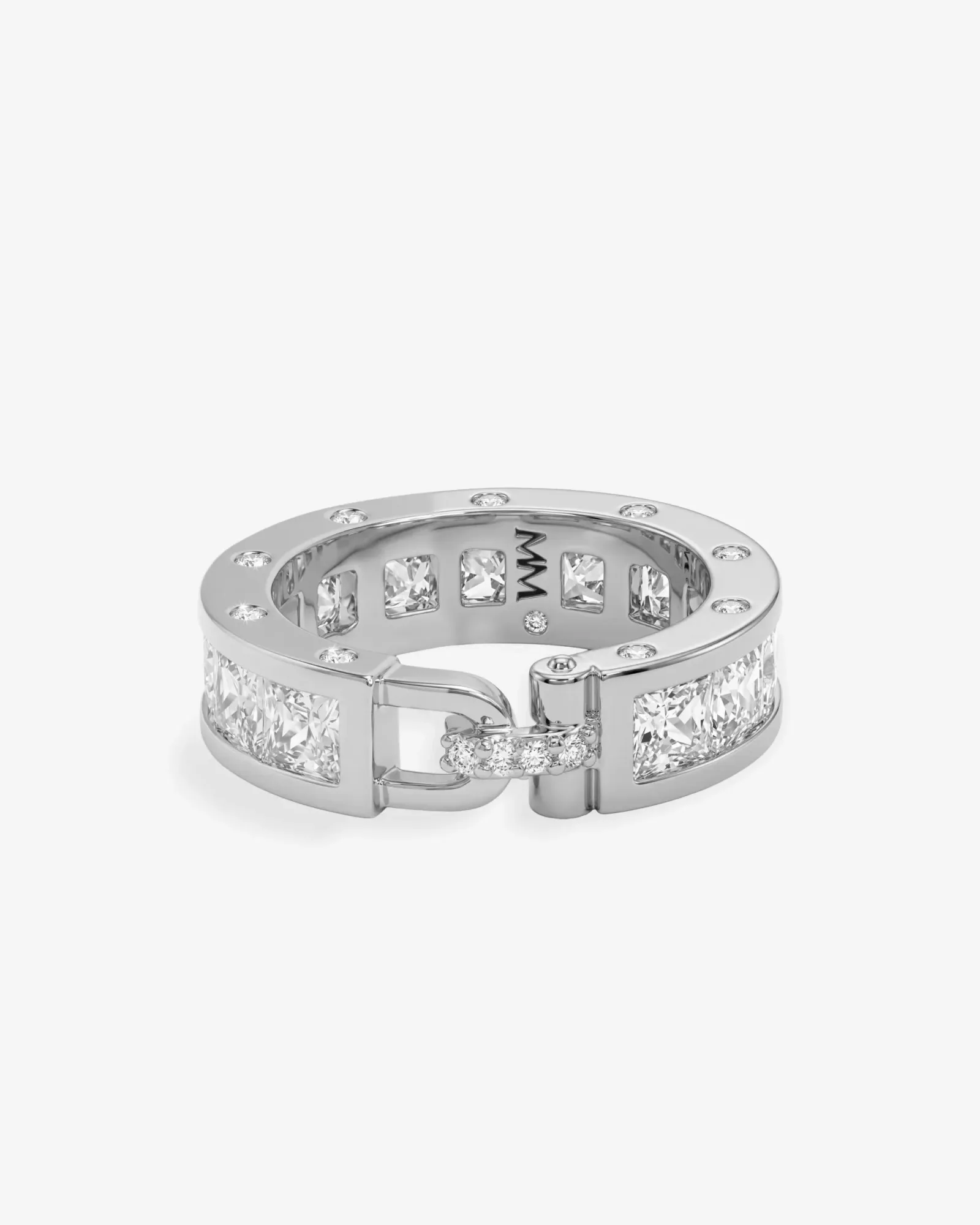 Ashley Melrose Ring – Silver|White Diamondettes