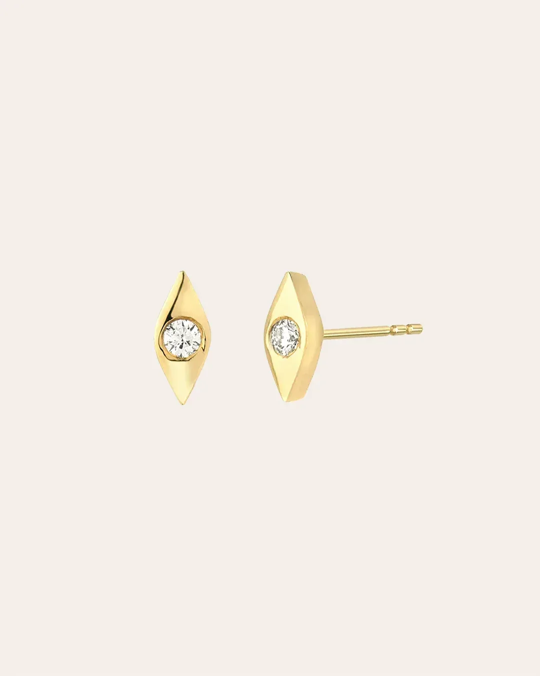Diamond Evil Eye Stud – Single