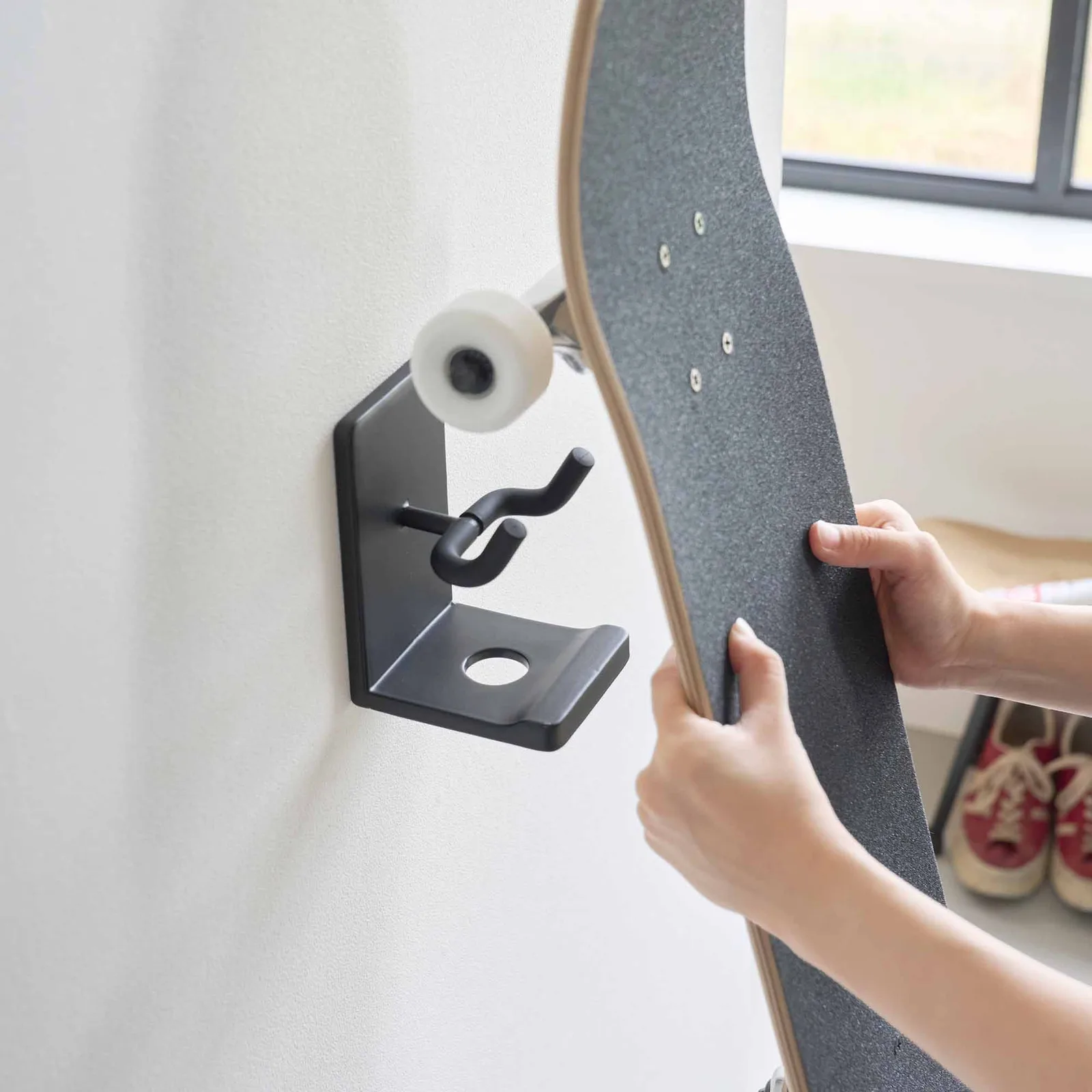 Wall-Mounted Skateboard Holder – Steel