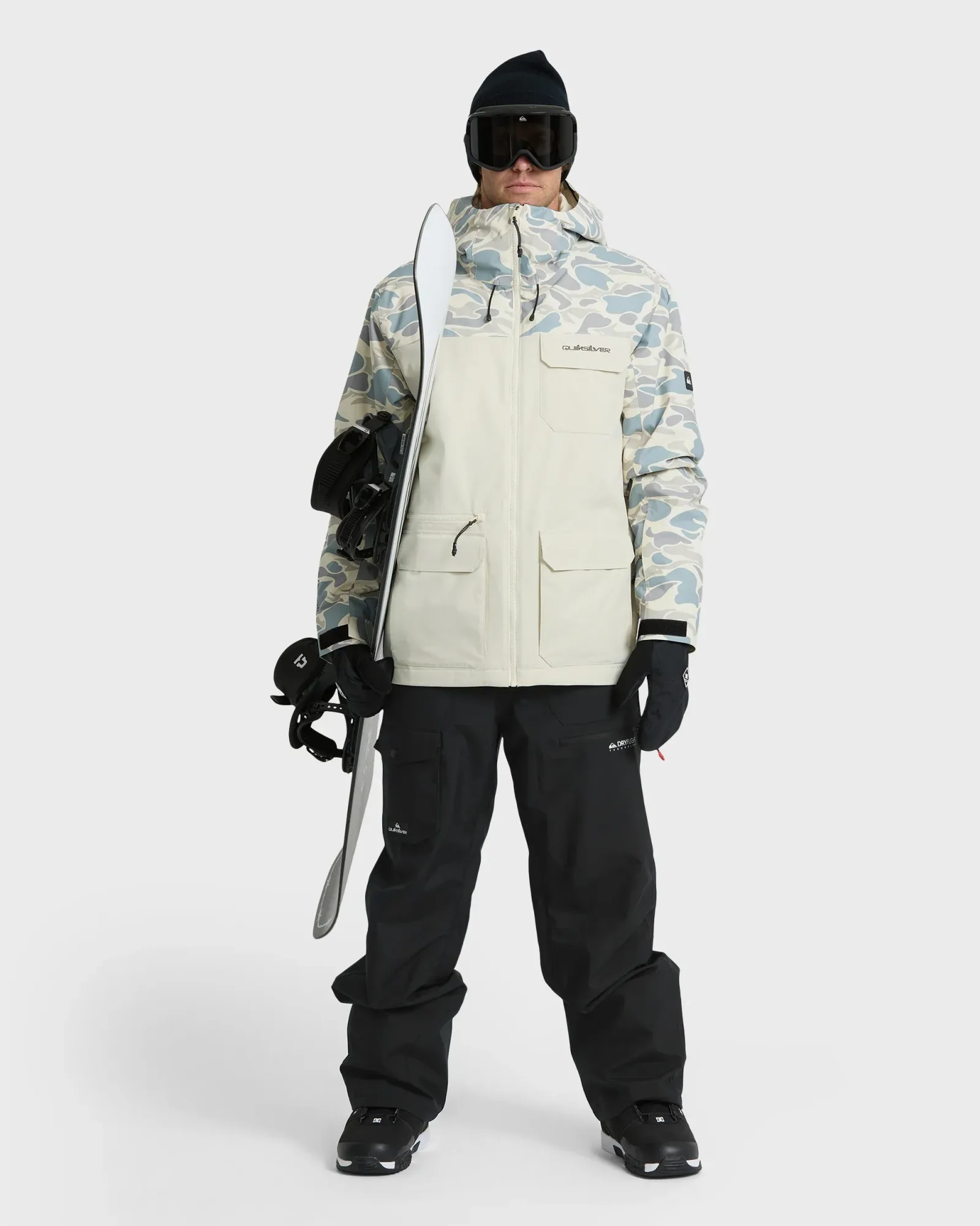Mission Printed 20K Snow Jacket – Bone White