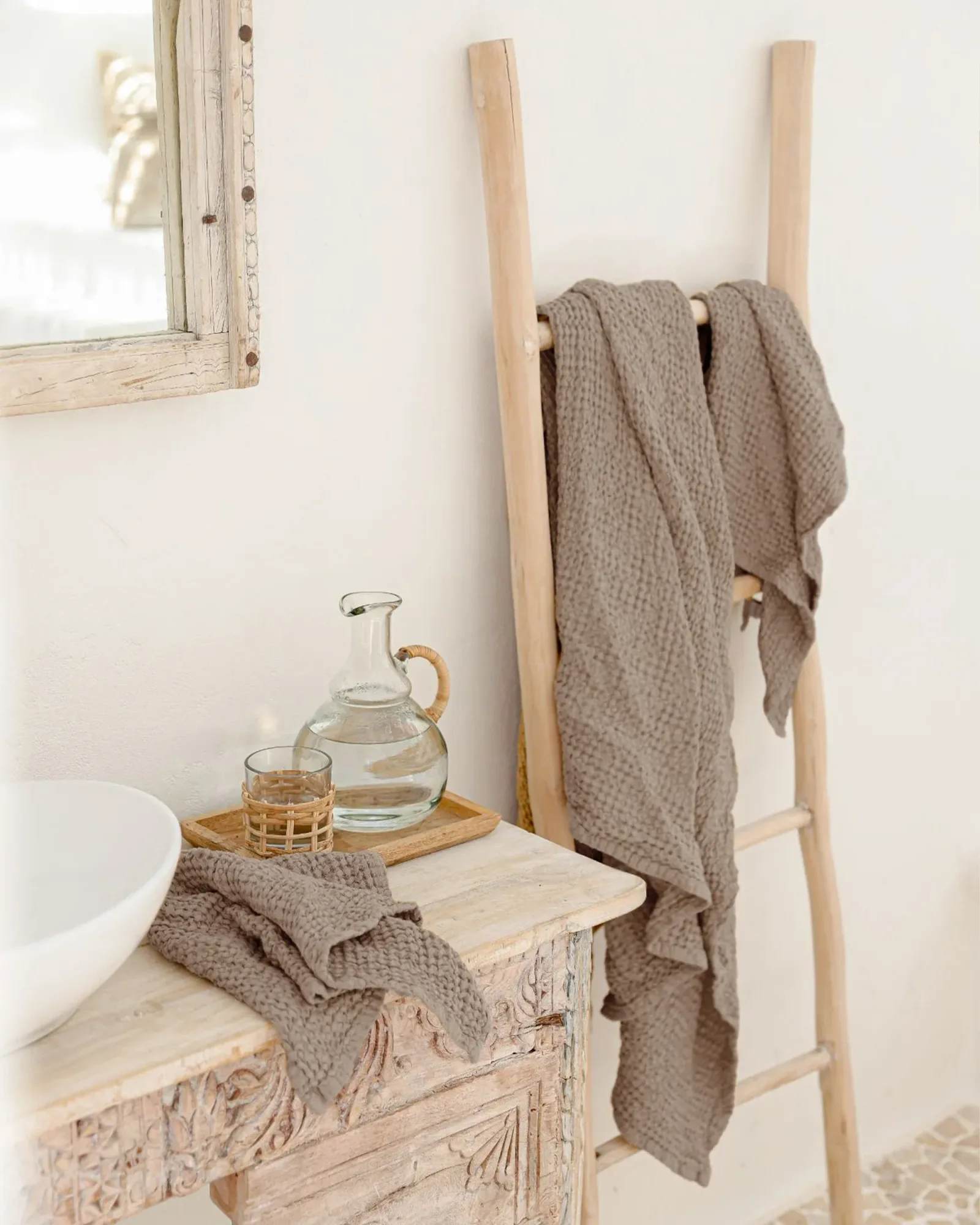 Mocha Waffle hand Towel