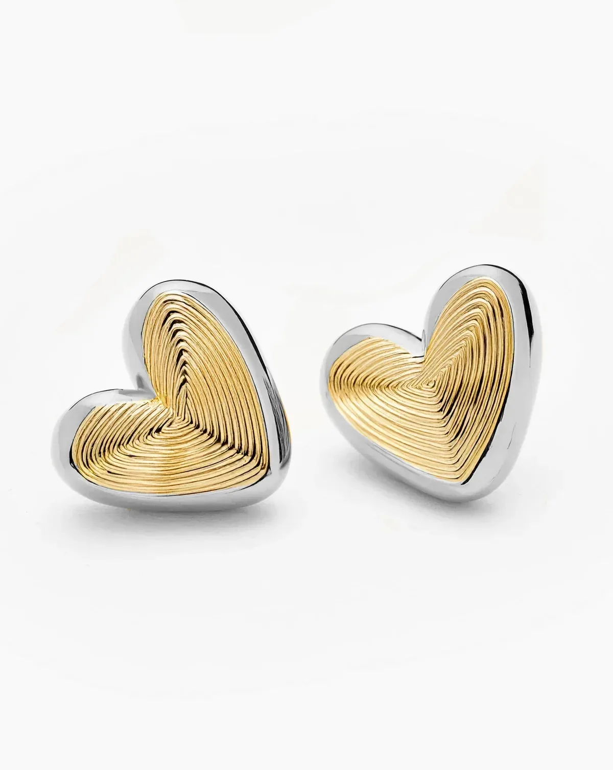 Eléa Chunky Heart Earrings – 18k Gold Plated