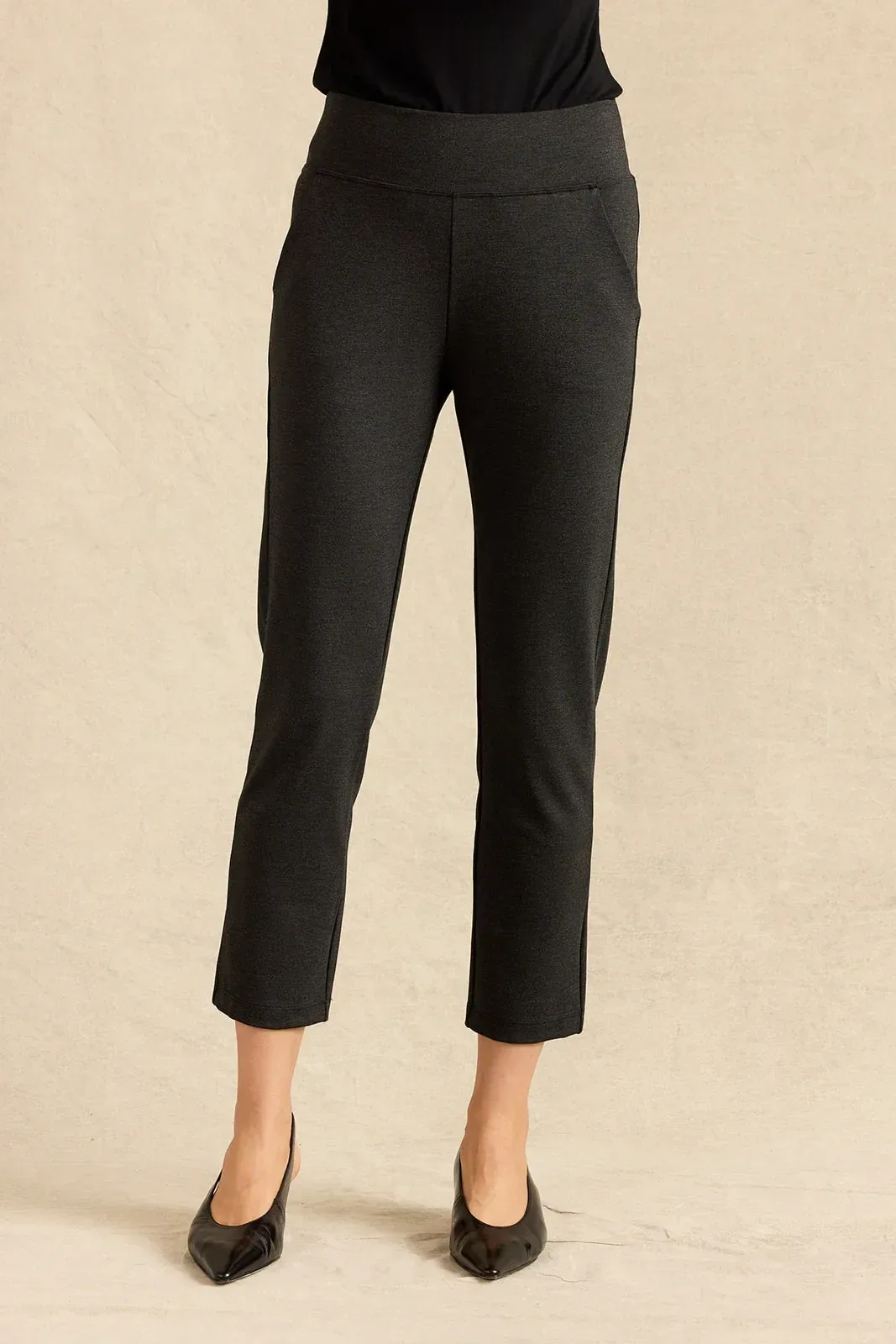 Carmen Trouser: Charcoal Ponte
