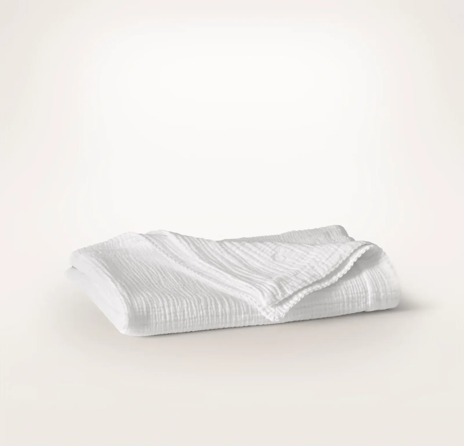 Dream Baby Blanket – White/White Picot
