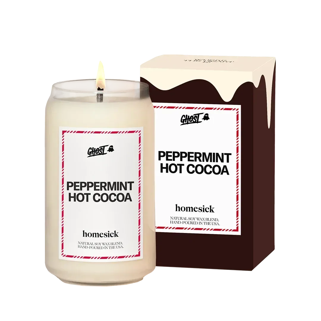 GHOST® CANDLE x HOMESICK – PEPPERMINT HOT COCOA