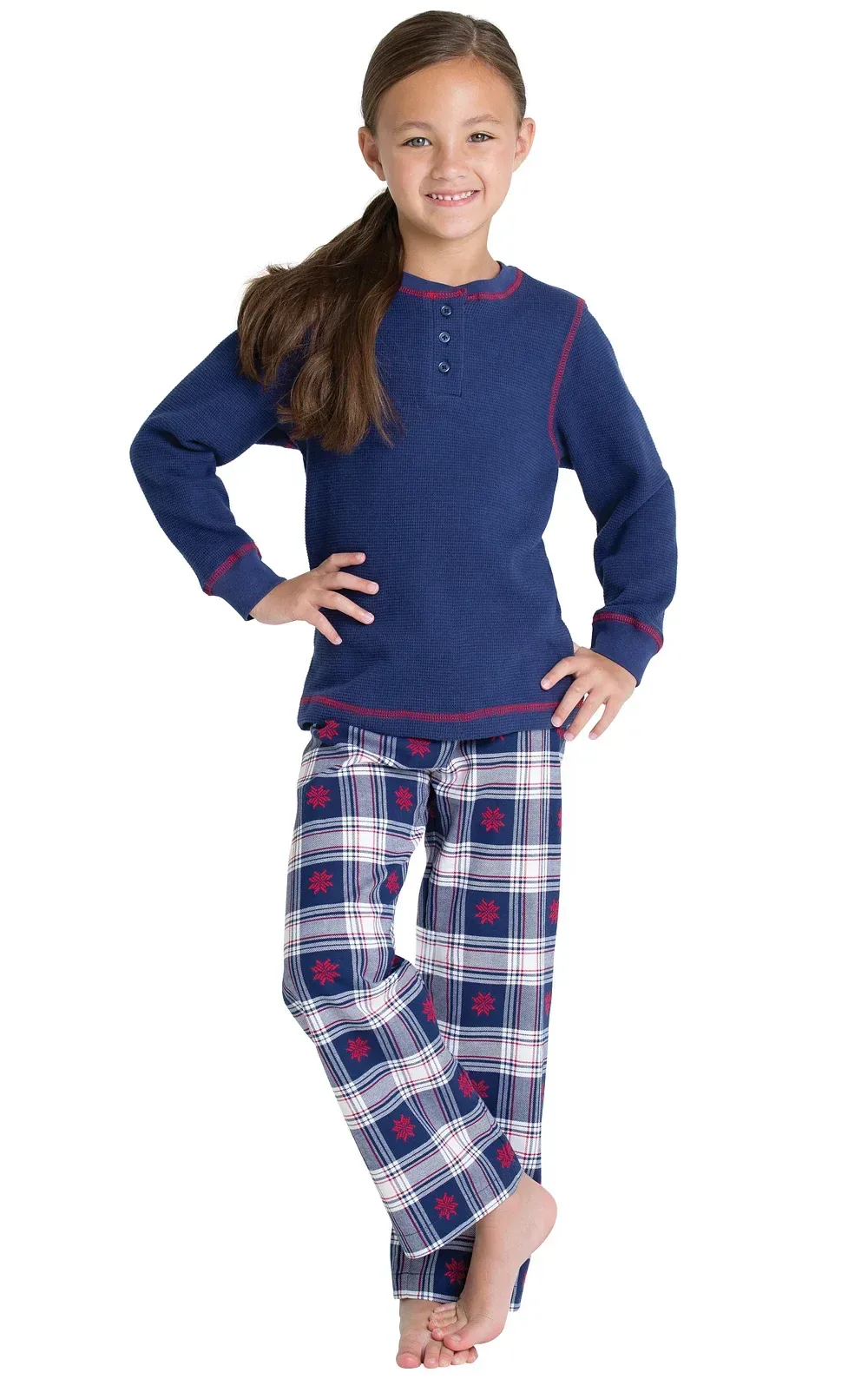 Snowfall Plaid Flannel Unisex Kids Pajamas – Dad and Me