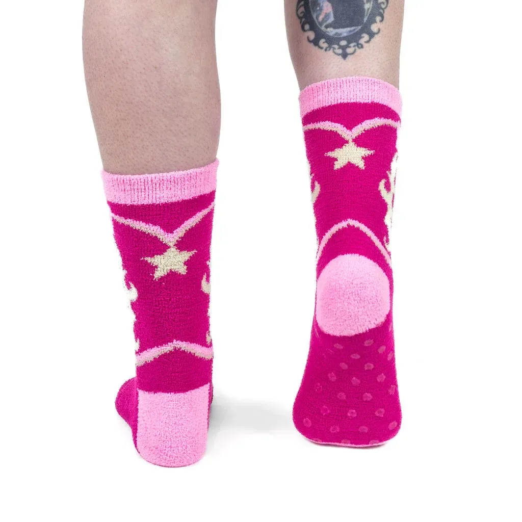Boot Scootin' Slipper Socks