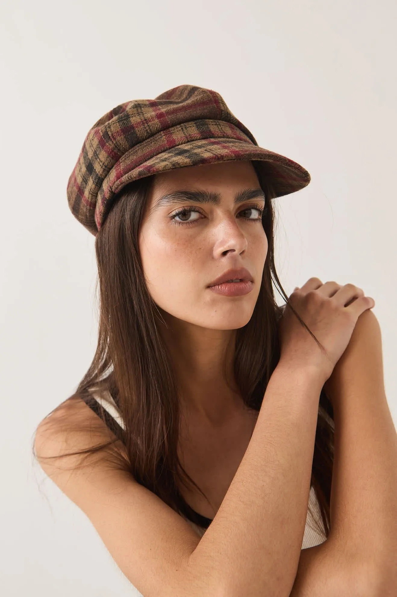 Bailey Cap – Sand/Red/Brown