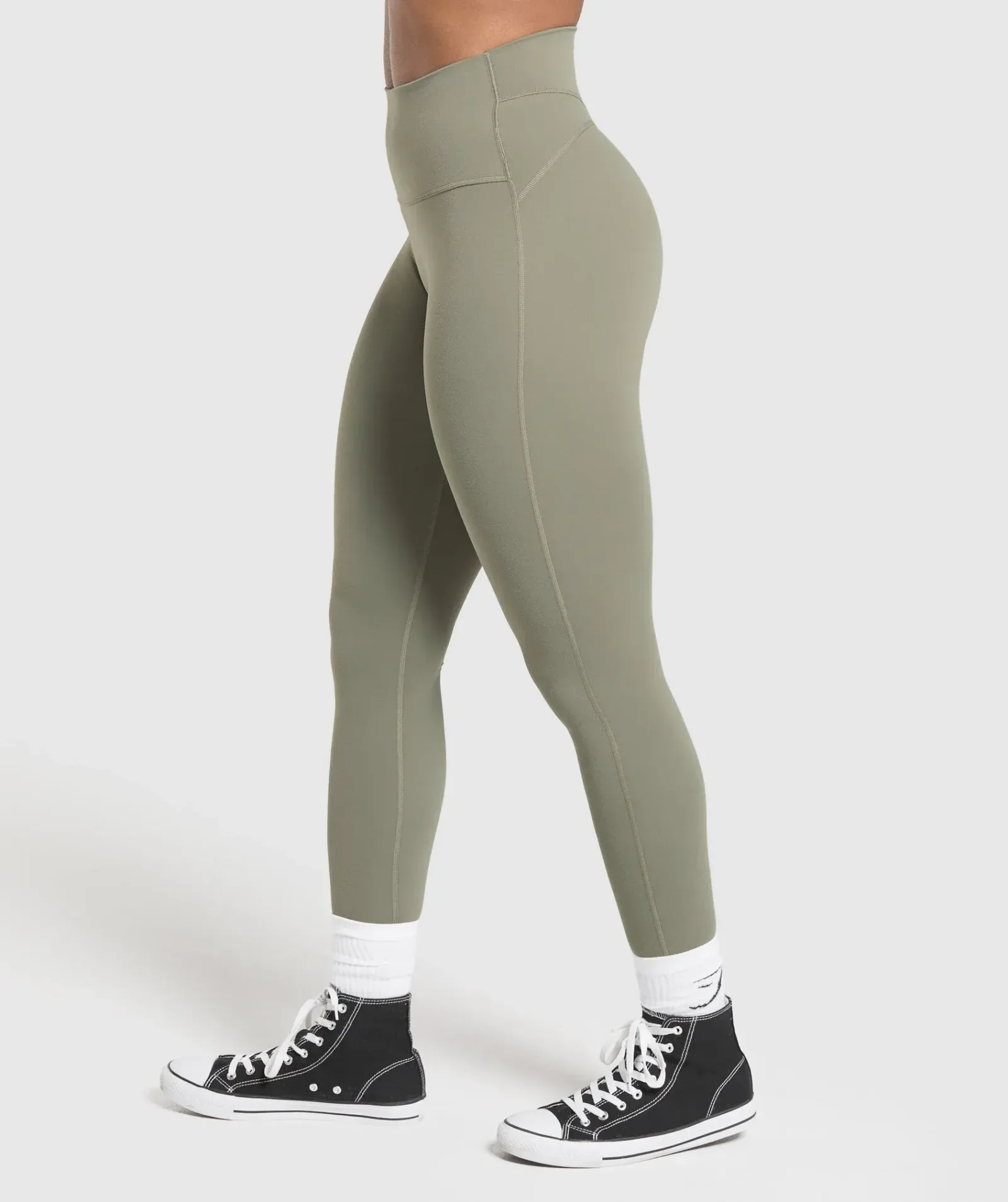 Gymshark Legacy Logo Leggings – Base Green